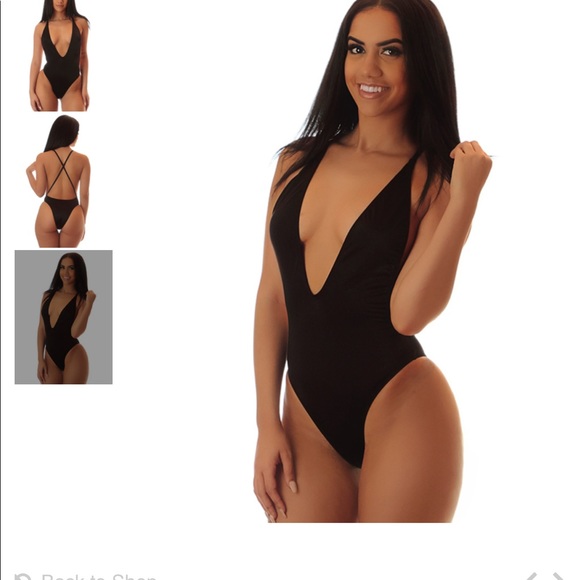 BNWT Cai Swimwear Black One Piece Size M - Picture 3 of 12